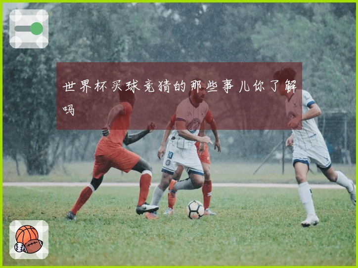 世界杯买球竞猜的那些事儿你了解吗